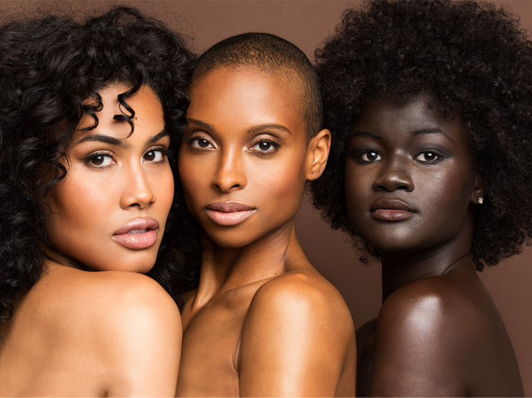 Diverse women with beautiful skin